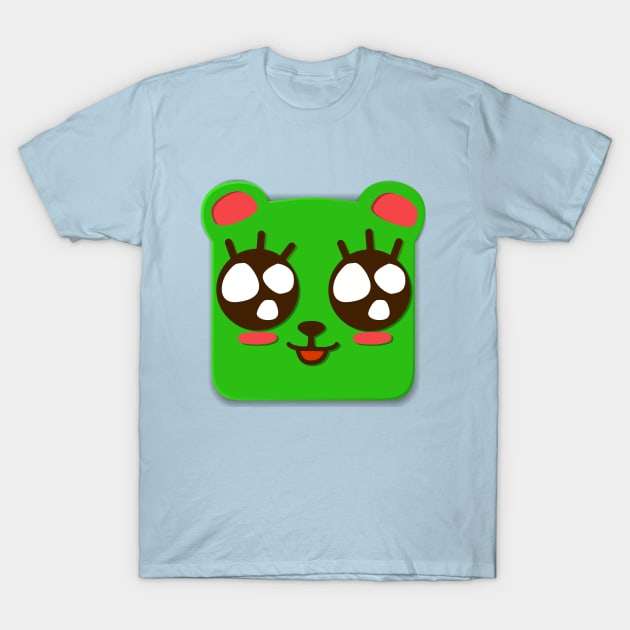 Cute Green Monster T-Shirt by meteerturk